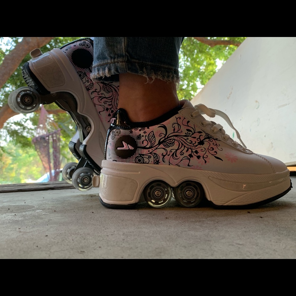 kick out quad rolling shoes!